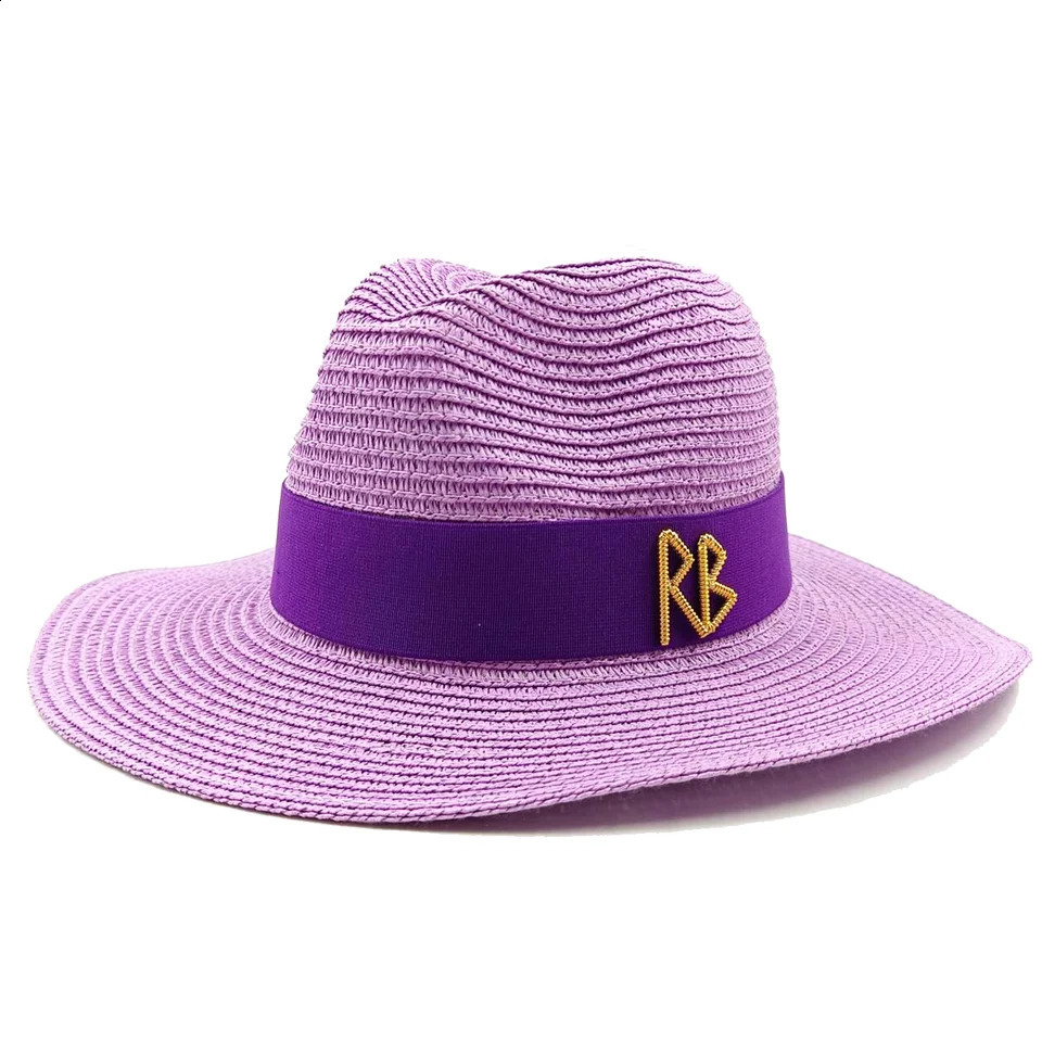 Summer straw hat French elegant seaside travel sun hat bow ribbon flat top large brim straw hat hats for women 250521