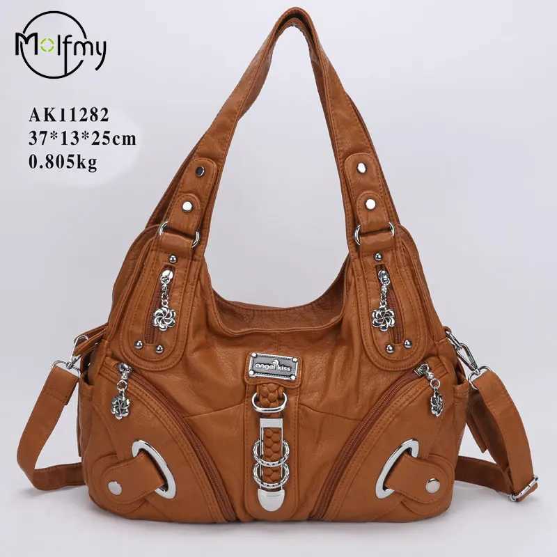 Vintage Big Bags For Women Handbags Top-handle Handbag Fashion Satchel Dumpling Pack Tote Shoulder Bag Hobos Large Purse Bolsa W250522