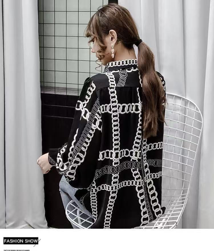 2025 spring Womens Shirts Designer Brand Long Sleeve Top Stylish sexy translucent gauze blouses plus size Loose office lady chiffon shirt tees tops