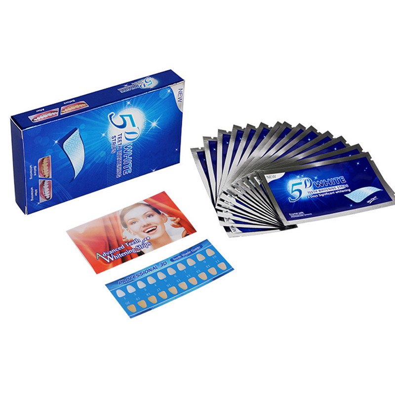 5D Dazzling White Dental Patch Whitening Gel Patch Dazzling White Dental Patch 7 To 14 Patches