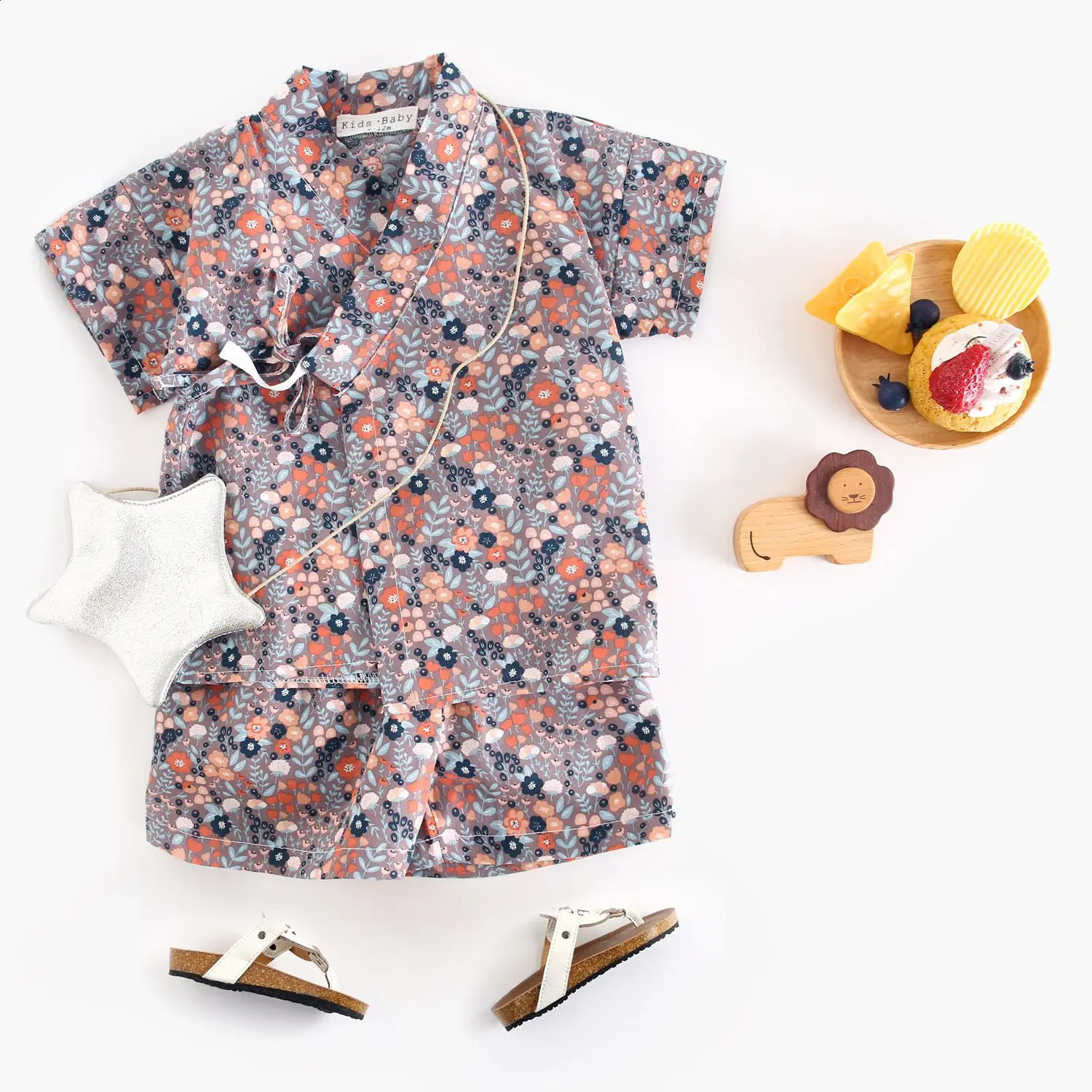 Sanlutoz Baby Clothing Sets Little Kids Tops and Shorts Outfits Casual Clothes Summer Floral 2Pcs 250517z