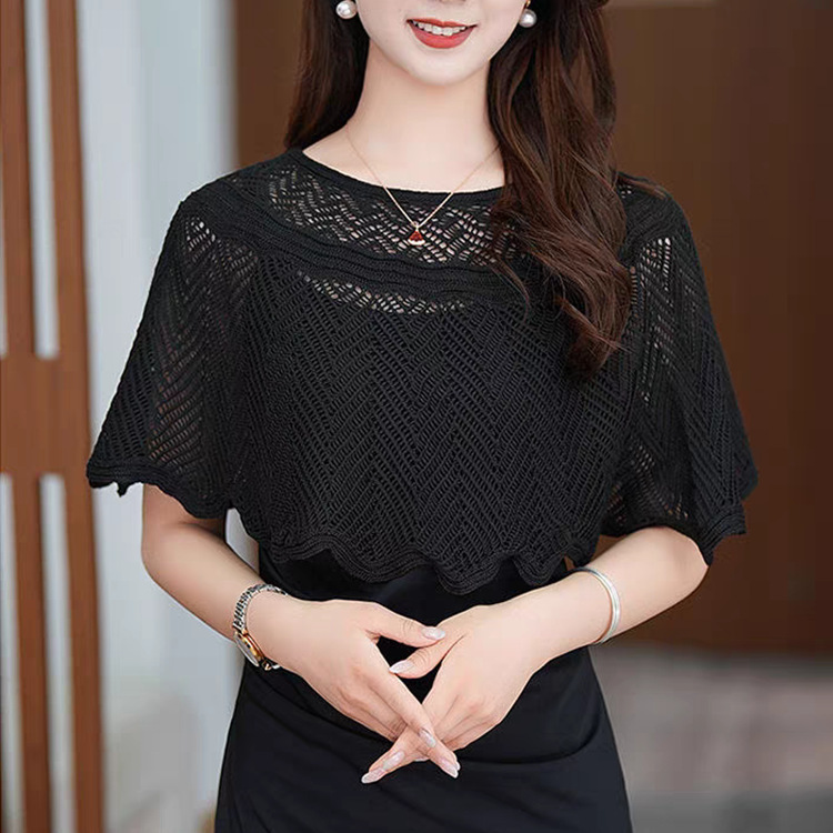K793 2025 hot-selling ice silk pullover shawl summer knitted lazy pullover cheongsam outer wear small shawl air-conditioned room scarf