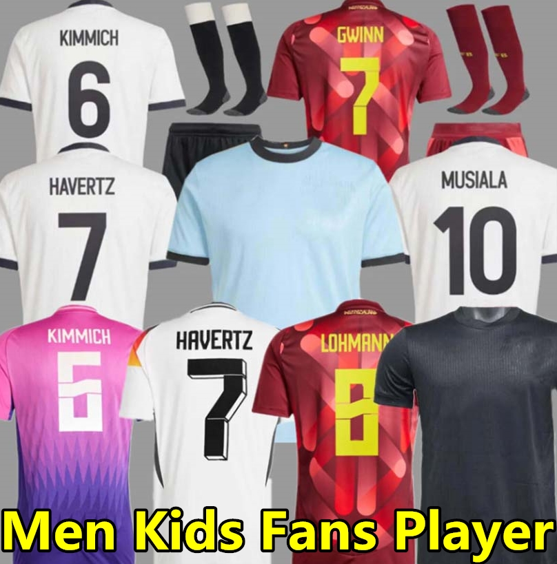 24 25 HAVERTZ BRANDT SANE Soccer Jersey 125-Year Anniversary Germany National Team Football Shirt 2025 Purple GNABRY MULLER HOFMANN KIMMICH Men Kids Kit Set