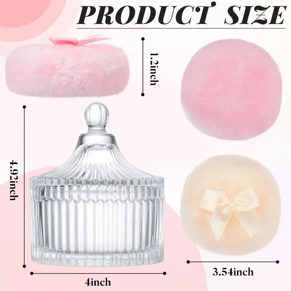 Large Body Powder Puff Soft Washable Fluffy Powder Puff Reusable Wet Dry Powder Container Makeup 250519