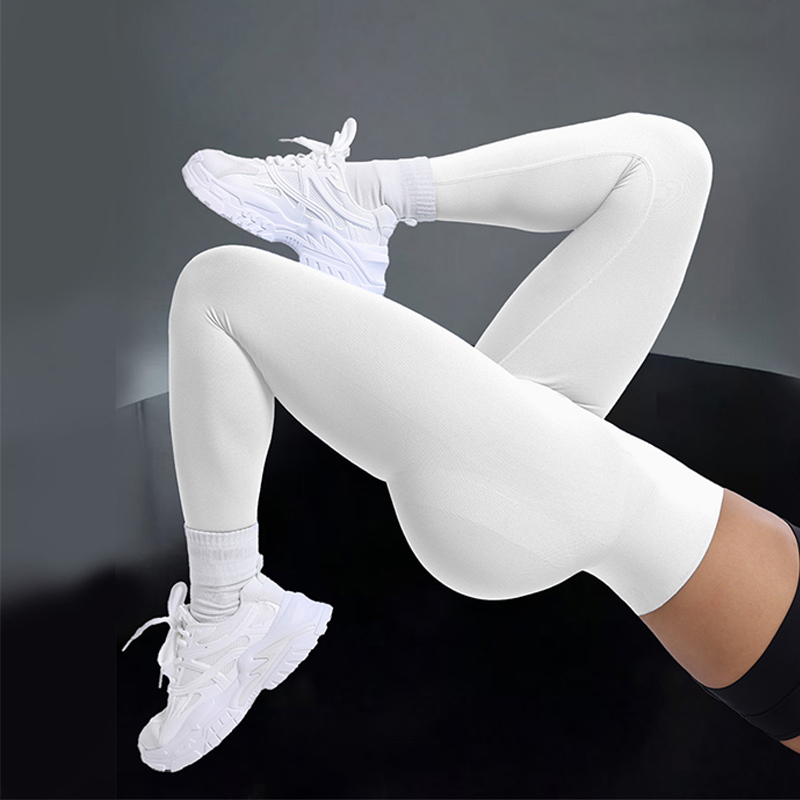 High Waist Yoga Pants - Lifted Hips + Tummy Control - Breathable Sports Leggings Ideal for Workout & Cycle Wear