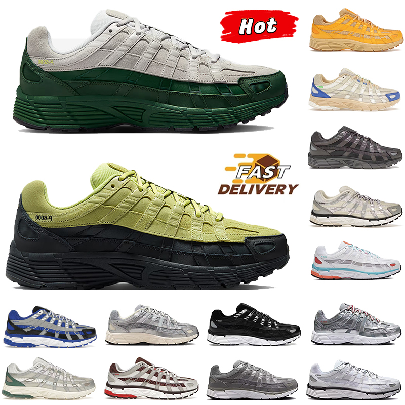 New Running Shoes for men P6000 mens trainers Designer sneakers Metallic shadow grey Silver PRM Vast Grey Fir Limelight Armory Navy Men Women outdoor Sports trainer