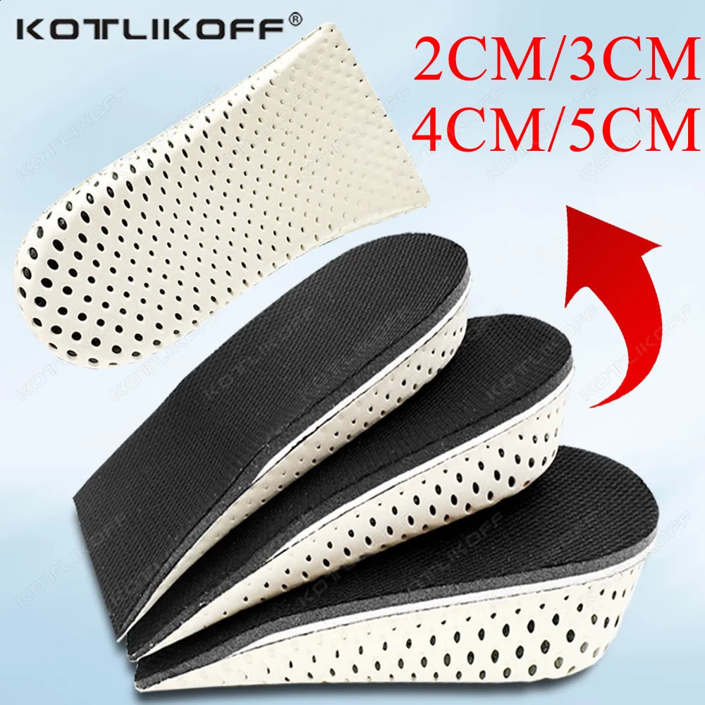 1 Pair For Women Men Height Increase Insole Half Shoe Insoles Heel Insert Sports Shoes Pad Cushion 2-5 CM Invisible Shoe Lifts 250521