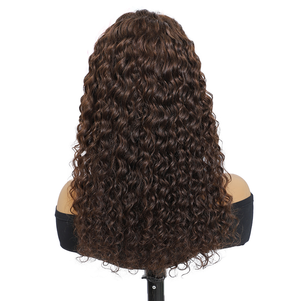 18 -30 | 360 lace wig Deep Wave human hair | Wig suitable for black women # 4 red brown pre pulled hairline natural baby hair