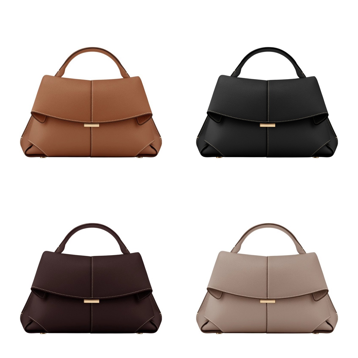 Big shoulder women leather designer bags mokki black brown fashion sac pochette solid color messenger bag simple trendy xb229