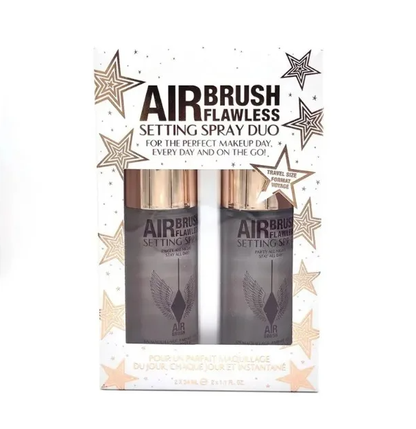 Face Primer Air Brush Flawless Setting Spray Stay All Day Long-lasting moisture travel size 34ml*2 Face Foundation Base Makeup Spray