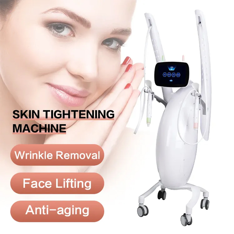 2 Handles Fast Facial Steamer Cleaner Non Invasive Cryo Radia RF Skin Care Smooths Fine Lines Rf Radio Frequency Device for Skin Tightening Machine