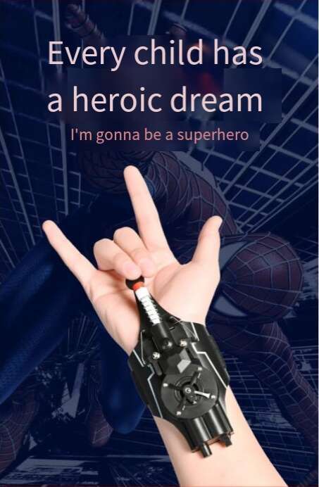 DHGadgets Spider Web Wrist Launcher String Shooter Magnetic Bullet Kids Role Play Toy for Superhero Holiday Gifts