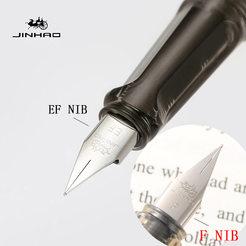 1 Pc JINHAO 58 Wood Fountain Pen High Quality Colors Student F EF Nib Ink Pen Calligraphy Pen Stationery School Office Supplies 3.4MM ink sac can be u