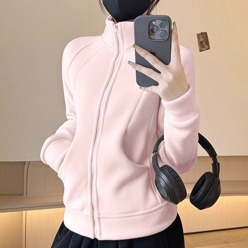AMS270 Inner Yoga Wear Polar Fleece Jacket Women 2025 New Autumn and Winter Fleece Sweater