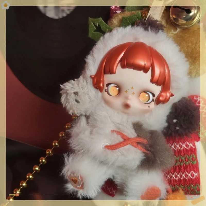 Cute Mysterious Box Skullpanda Winter Music Series Plush Doll Blind Box Keychain Pendant Character Toy Exquisite Birthday GiftT250522