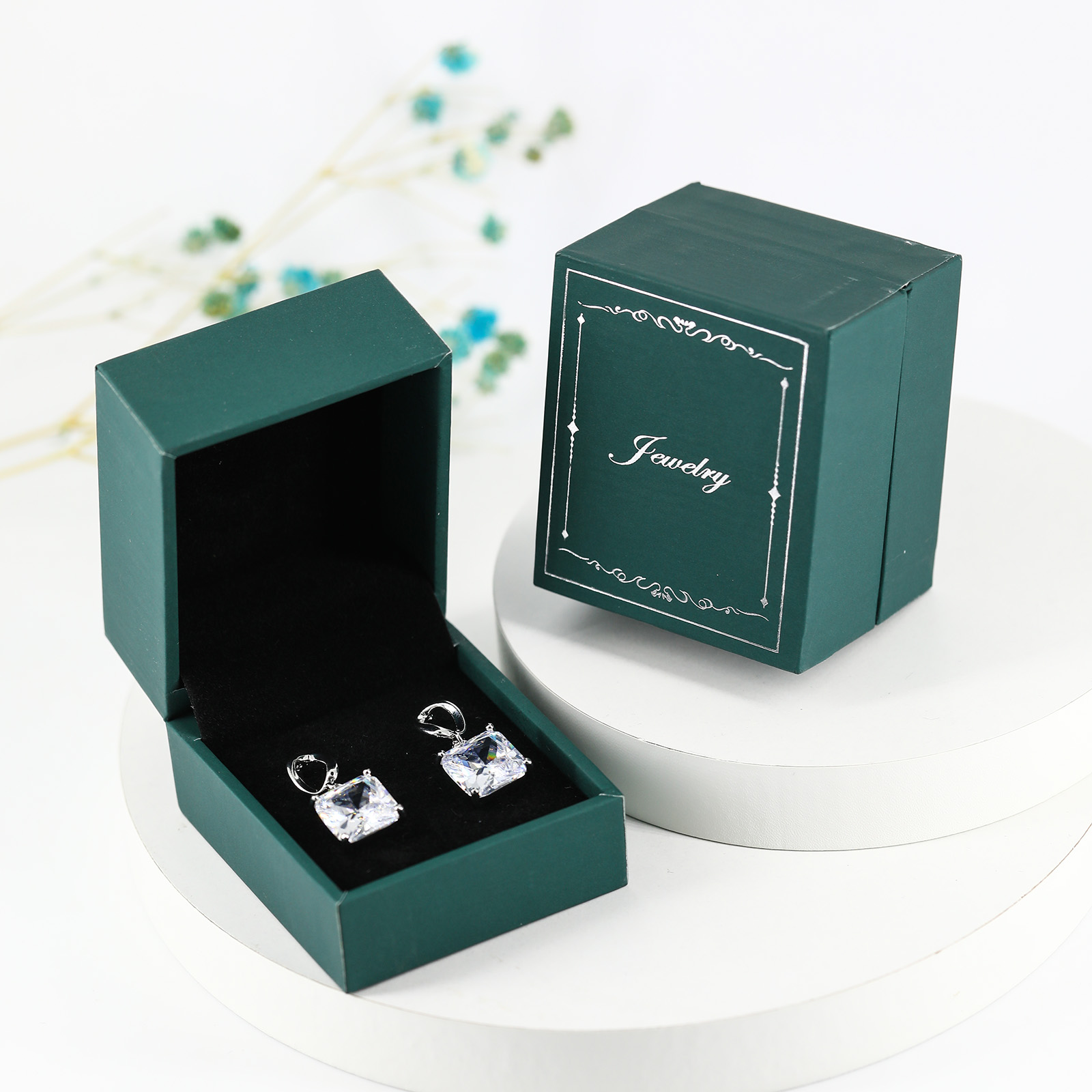 Cushion Princess Cut Bridal Earrings Simple Bride Drop Post Clear Cubic Zirconia Dangle Stud For Wedding Prom Anniversary Daily wear is also very fash