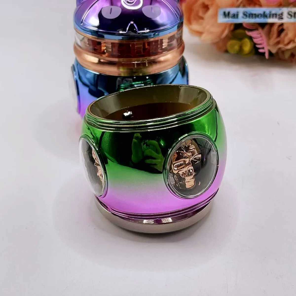 Large Cat Herb Grinder 4-Layer Manual Pepper Spice Mill Salt Mortar Tobacco Grass Raw Grinder Smoking Accessories Cigarette Tool Y250521