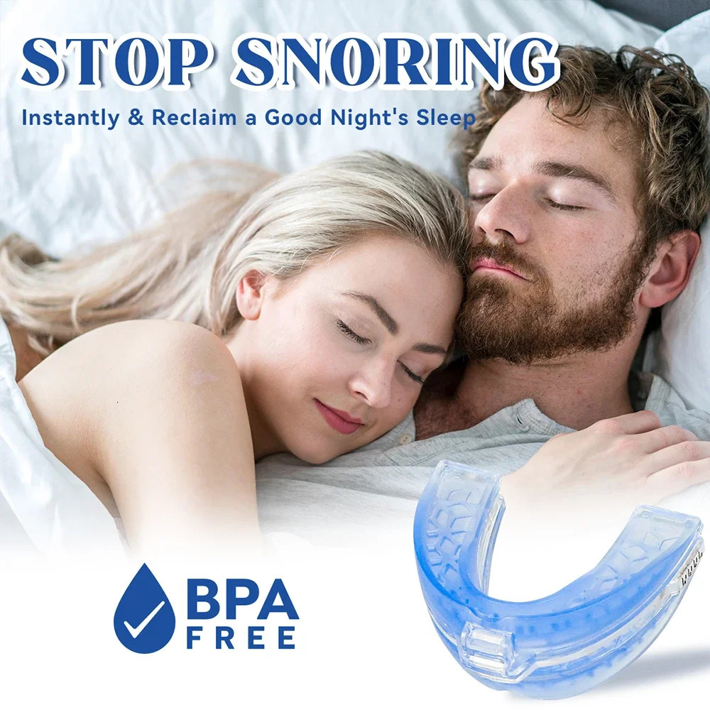 Stop Snoring Bruxism Silicone Mouth Guard Improve Sleeping Teeth Bruxism Sleep Aid Anti-Snore and Apnea Device To Stop Snoring 250522