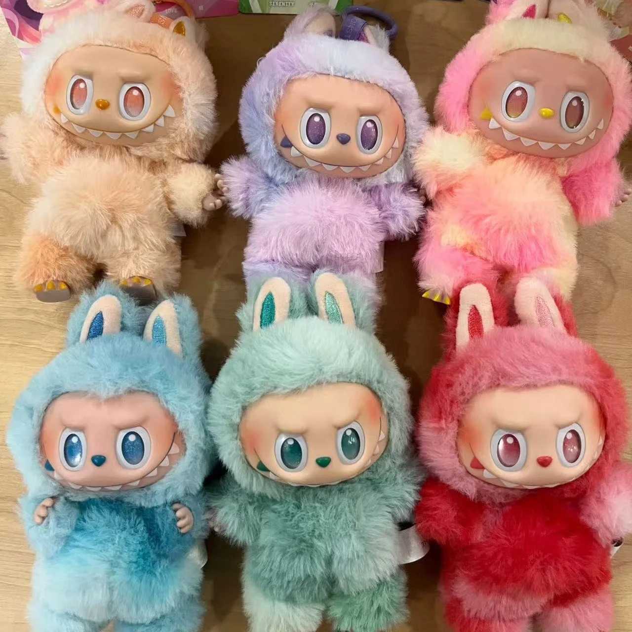 Labubu V3 Blind Box The Monsters Big Into Energy Series Blind Box Vinyl Plush Doll Pendant KeyChain Gradient Color Surprise GiftT250522