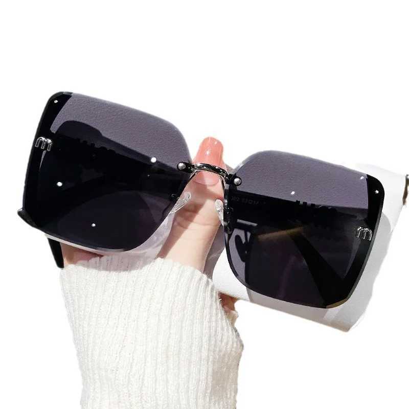 2025 new fashion trimmed sunglasses half frame high quality trend simple sunglasses for women with fine glitter(DS-1002) Y250522