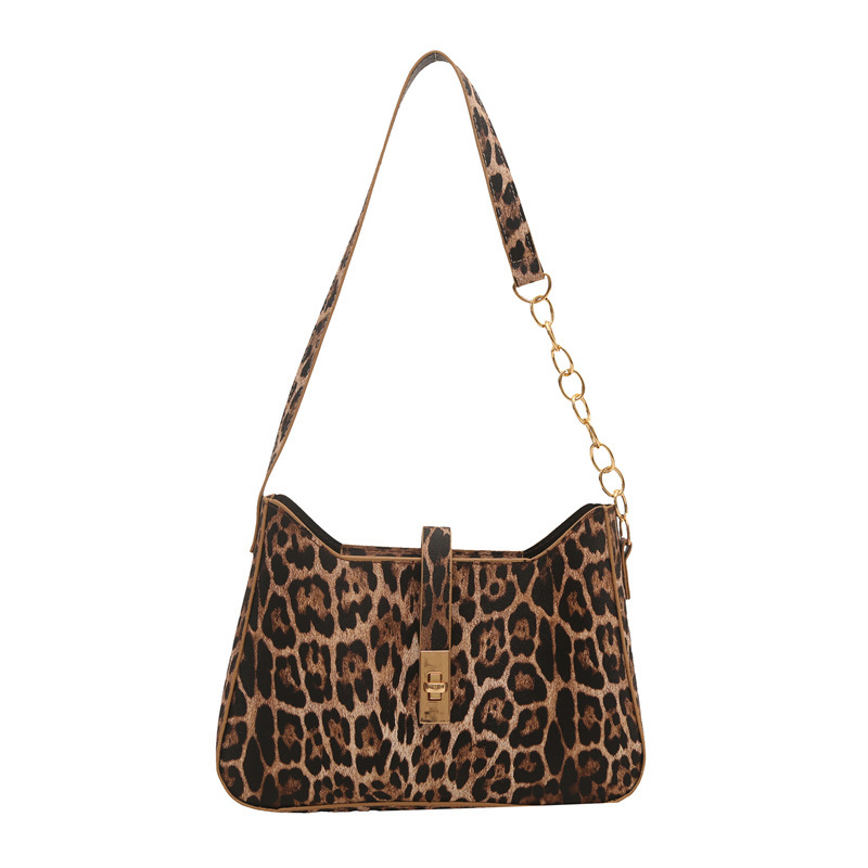 Free Delivery Designer Bag End Niche Leopard Print For Women 2025 New Popular Versatile Single Shoulder Underarm Spicy Girl Style Small Hand Luxury Ba