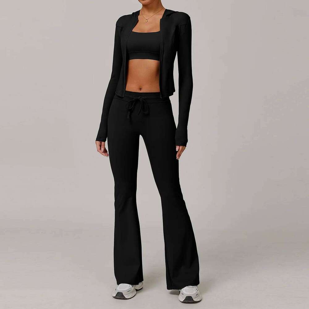 Clothes 2/3pcs Sportswear Yoga Suits For Women Fiess Set Tracksuits Sports Bra Gym Leggings Workout Long Sleeved