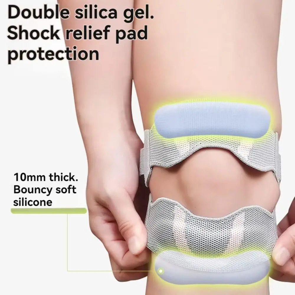 1PC Adjustable Sports Knee Braces Double Straps Breathable Knee Support Strap Patellar Tendon Stabilizer Band for Knee Pain 250520