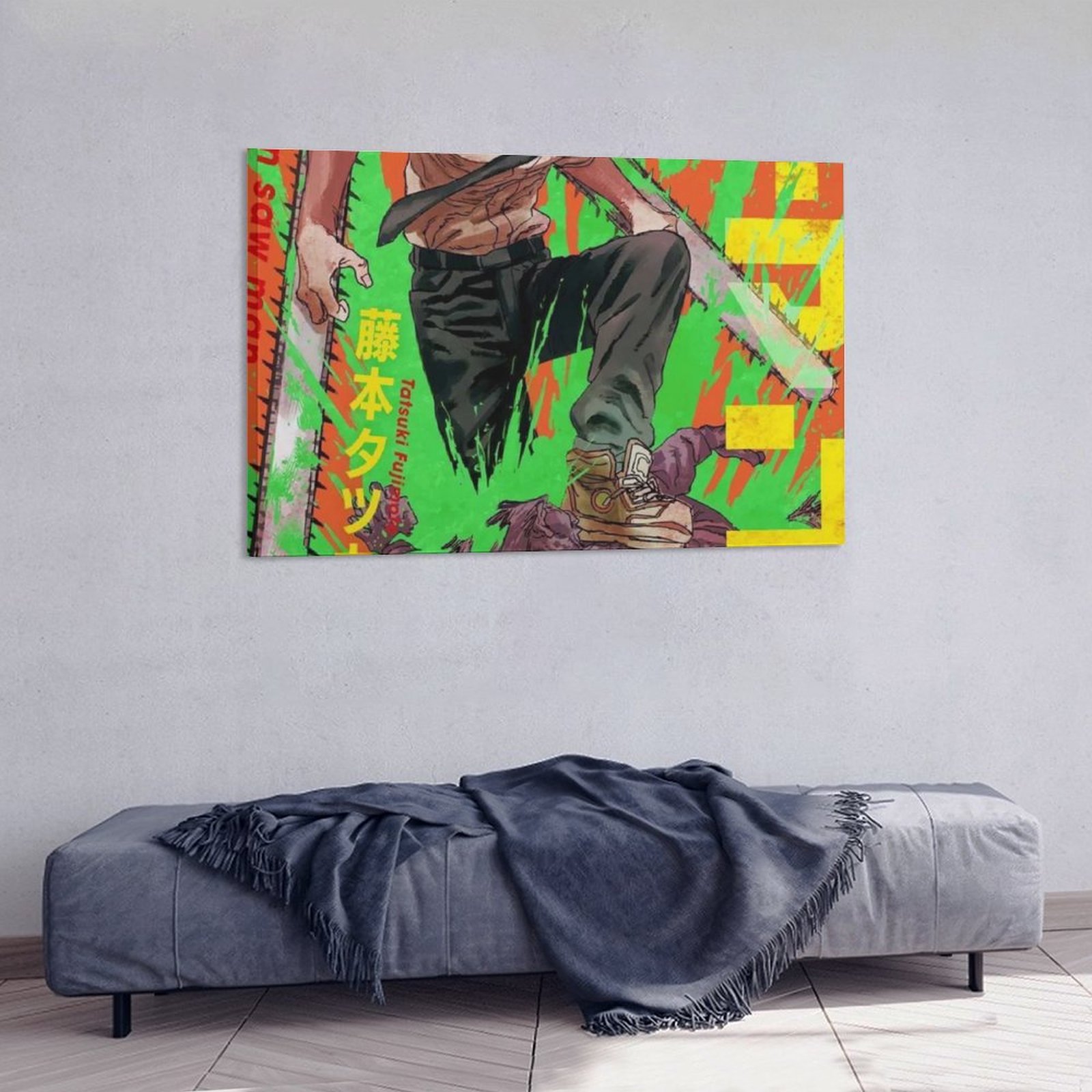 Hanging Picture-Rectangle Chainsaw Man 01 Manga Frame-style Canvas Prints Wall Painting Wall Art Decor Print Picture Pain