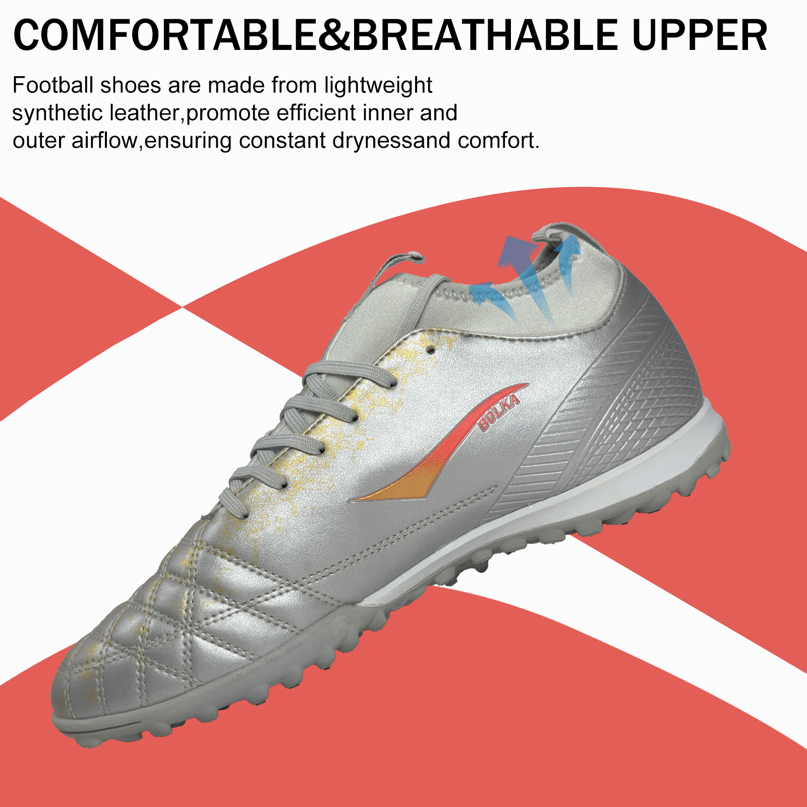 Professional Grade Customizable Men's Soccer Shoes - High Performance Trainers with Non-Skid Traction