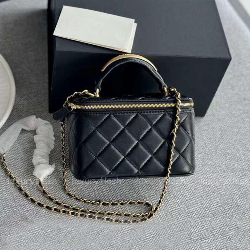 Women Crossbody Bags Designer Shoulder Bag Vanity Lipstick Makeup Bag Long Case Purse Burgundy Chain Lady Handbags Mirror