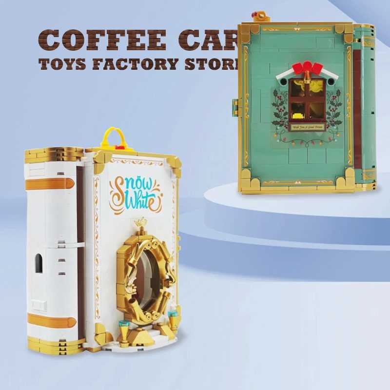 Cute Fairy Tales Building Blocks Books Anime Film MOC Bricks Toys Dream Princess 3D Storybook Model Children Girl Birthday Gifts W250522