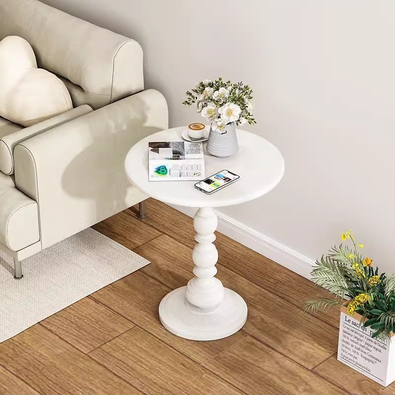 B5223 Living room home small coffee table side table retro corner table iron bedside balcony small round table