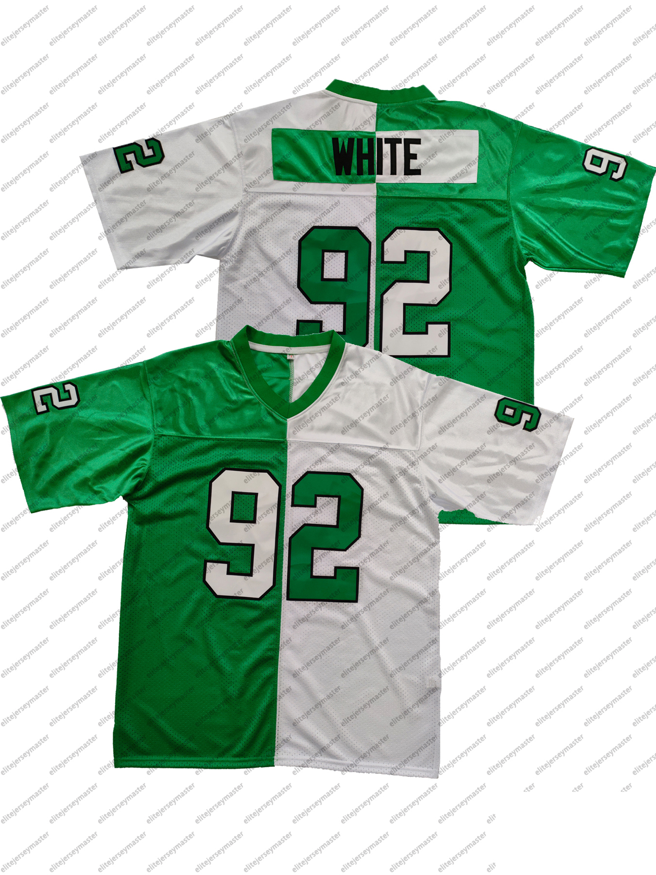 In stock 92 Reggie White Football Jerseys Double Stitched Personalized Name Number comfortable and breathable sports Jerseys