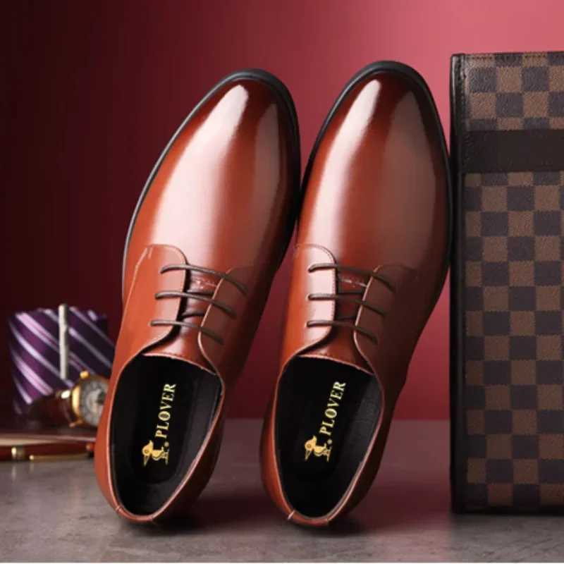 Natural Gumrukfree Genuine Leather Dress Shoes Man Oxfords Lace Up Social Shoe for Men Suit Party 2024 Trend New Luxury DesignerXJ250522
