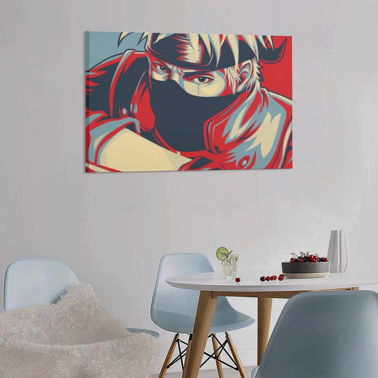 Hanging Picture-Rectangle Anime Kakashi Frame-style Canvas Prints Wall Painting Wall Art Decor Print Picture Paintings