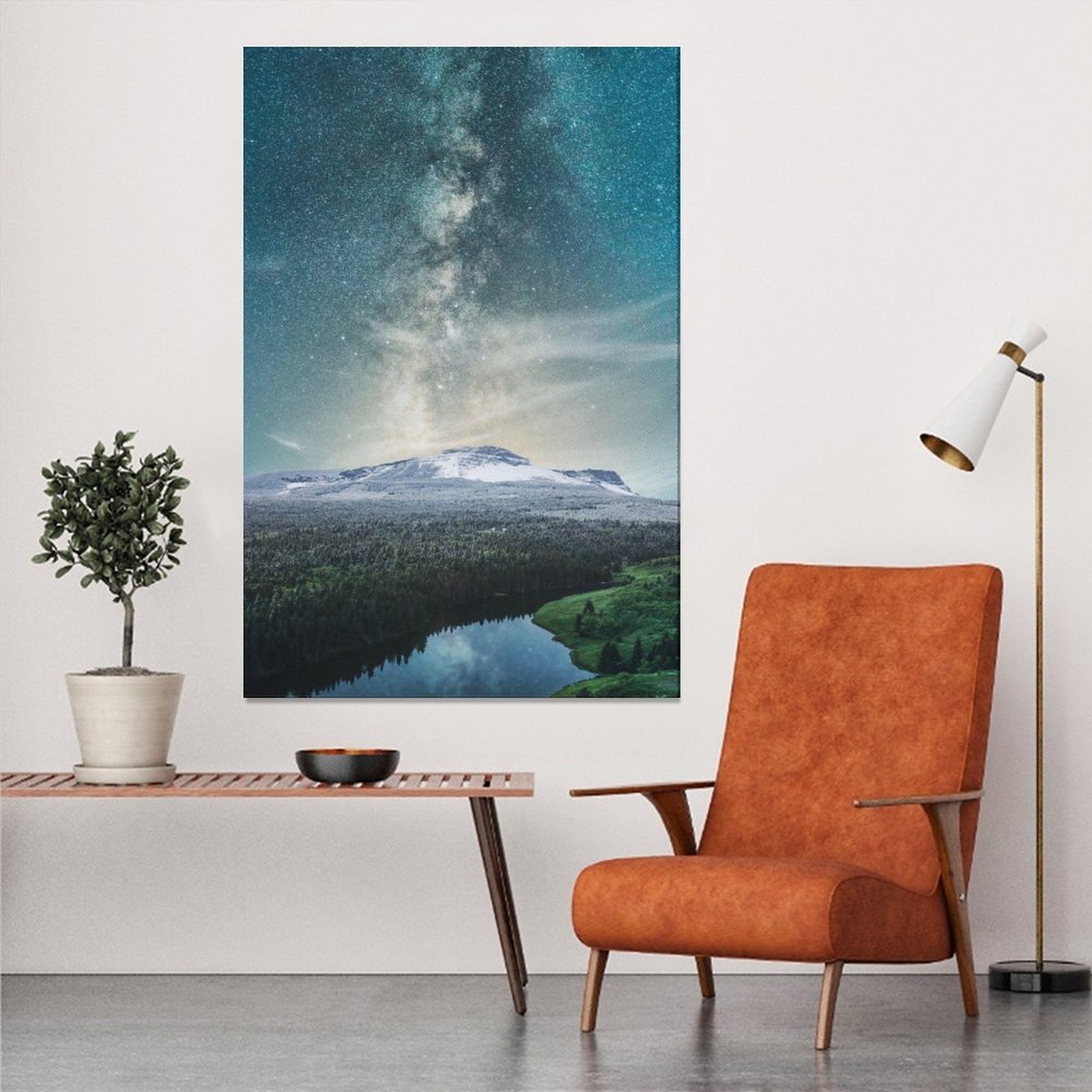 Painting Sunrise And Milky Way Natural Landscape Unframe-style Canvas Prints Wall Painting Wall Art Decor Print Picture Paintings for Living Room Gift
