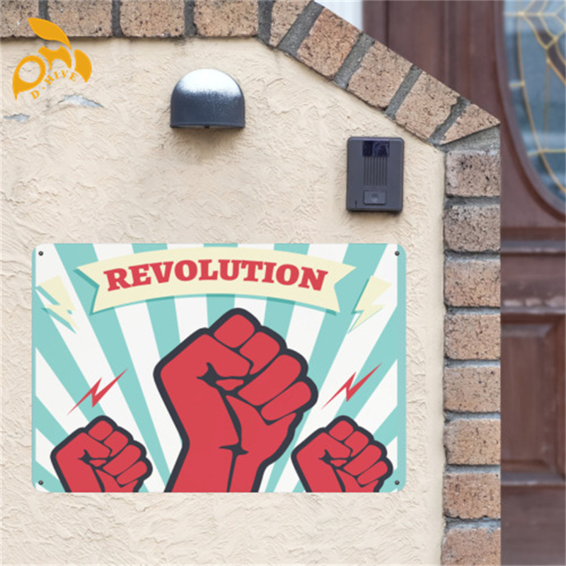 Free shipping fashion customized Home Decor Decoration 8x12in horizontal iron sheet painting