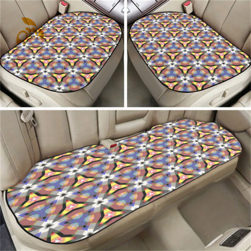 Car Ice Silk Cushion polyester material, breathable, essential for summer and easy to clean 2025