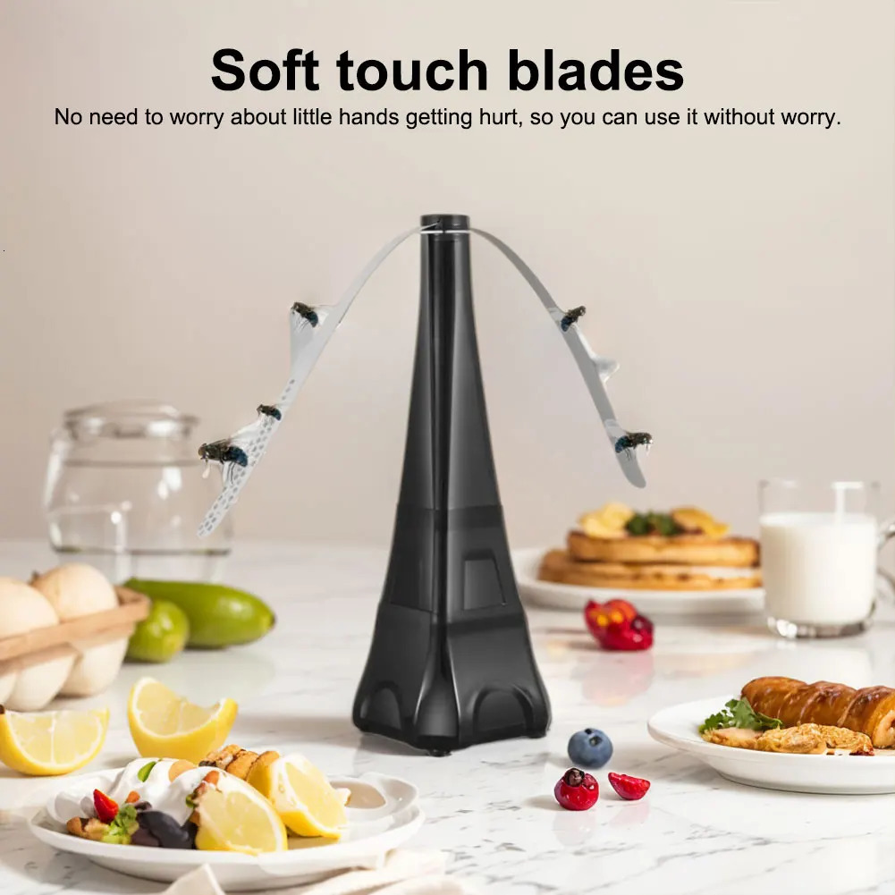 12Pcs Fly Repellent Fan Pest Table Keep Flies Away Spinner Battery Powered Deterrent for Outdoor Dining 250522