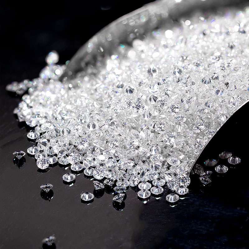 Loose Moissanite Diamonds Classic DEF White VVS Round Brilliant Cut 0.1-1CT Small Synthetic Stone Wholesale Moissanites For Jewellery Making