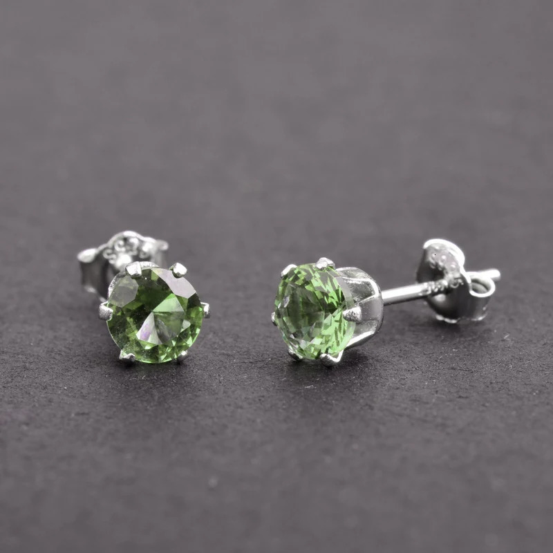 Diaspore Zultanite Small Stud Earrings Sterling 925 Silver Fine Jewelry for Women Lady Wedding Engagement Party or Mom Gift 250519