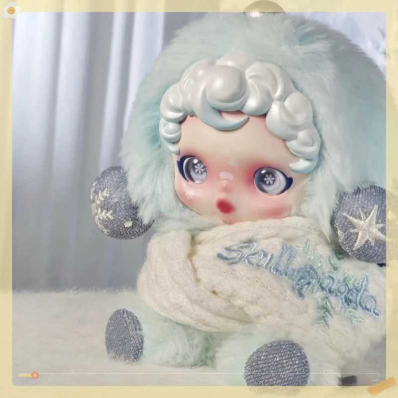 Cute Mysterious Box Skullpanda Winter Music Series Plush Doll Blind Box Keychain Pendant Character Toy Exquisite Birthday GiftT250522