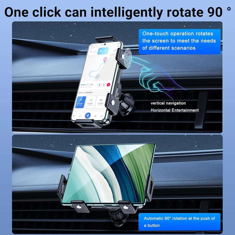 PANPHEN wireless Car Charger For Samsung Fold 5 Z Flip 5 For iPhone For Google Pixel 8 Pro 7.5-15W Fast Charging Auto Clamping Rotate Sensors