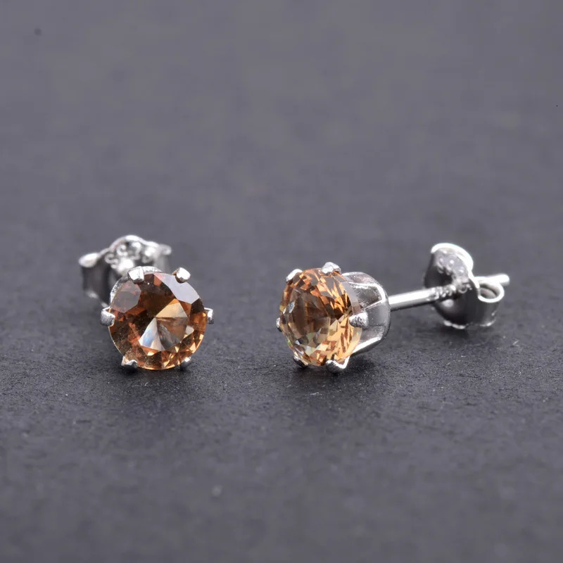 Diaspore Zultanite Small Stud Earrings Sterling 925 Silver Fine Jewelry for Women Lady Wedding Engagement Party or Mom Gift 250519