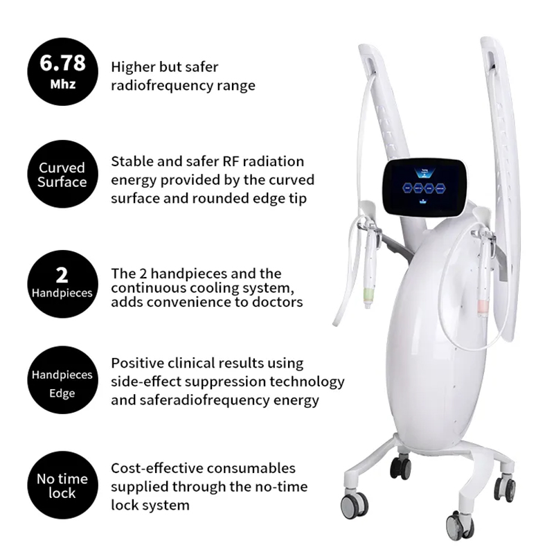 Newest 6.78Mhz Anti-Aging Facial Device RF Skin Tightening Machine Gold Radio Frequency Micro Needle Wrinkle Removal Face Lifting Beauty Machine