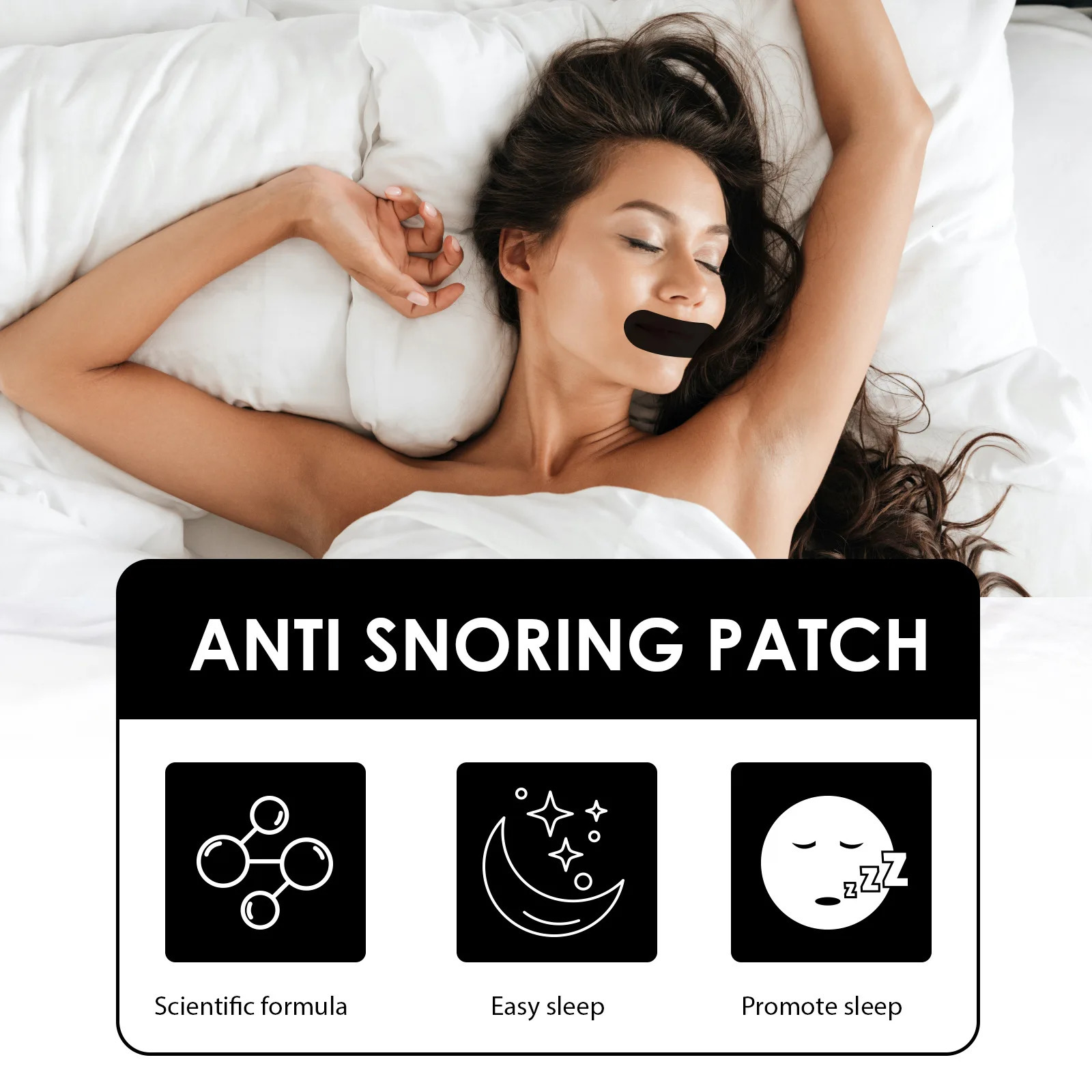 30/60/90/150pcs Mouth Tape Breathing for Sleep Mouth Tape Strips Improve Sleep Mouth Better Breath Mouth Tape Anti-snoring Patch 250522