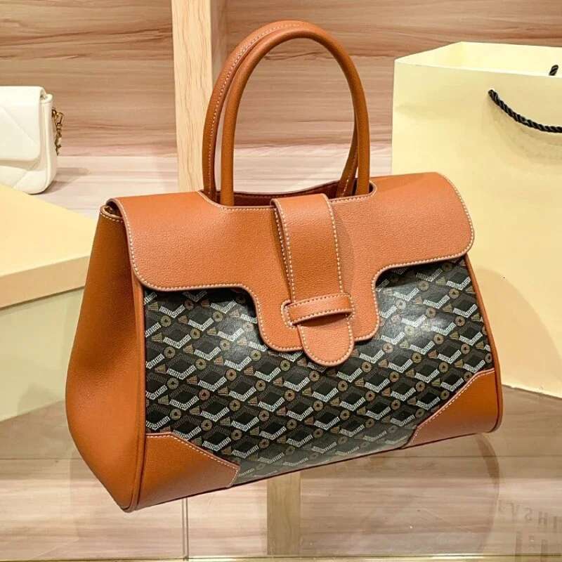 Dog Tooth Saigon High-End Feel Cross-Border New Commuter Versatile Shoulder Bag Large Capacity Tote Handbag Trendy
