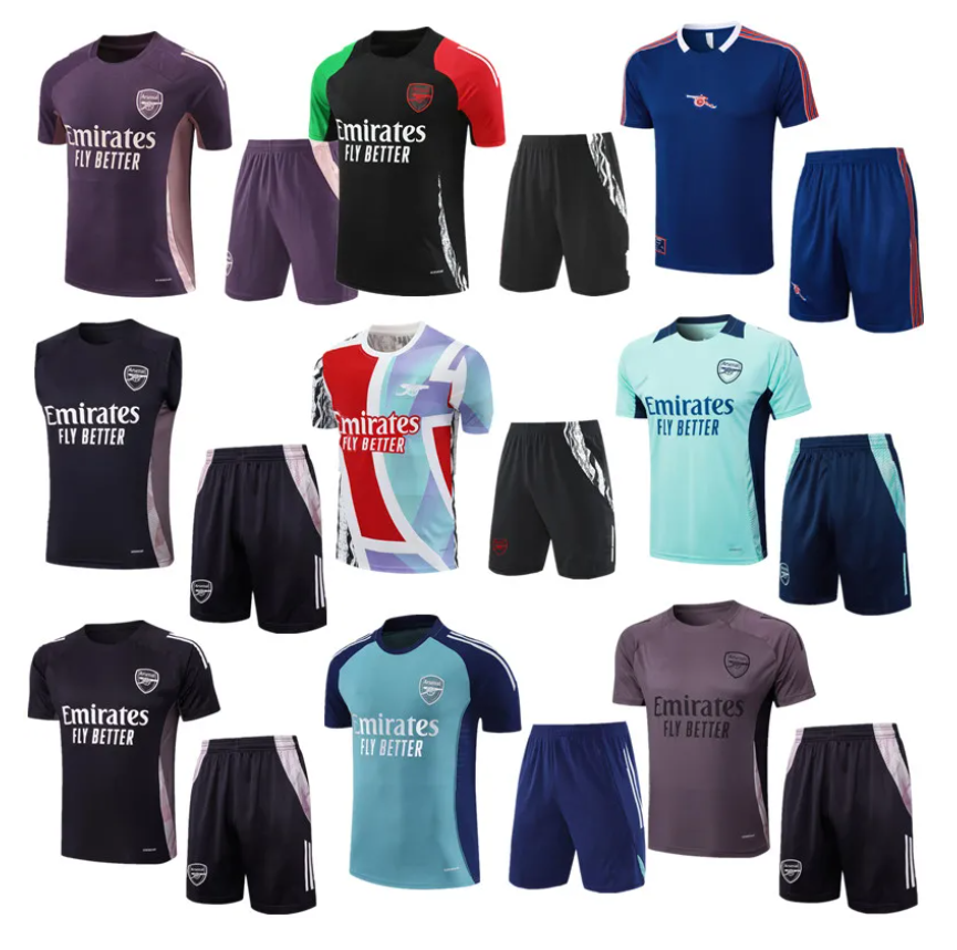 25 26 arsen PEPE SAKA soccer adult short tracksuit Gunners training suit ODEGAARD THOMAS TIERNEY SMITH ROWE 2025 2026 short sleeve sleeveless vest Men polo set