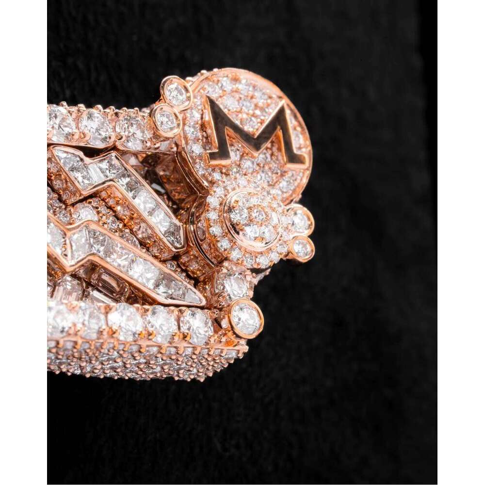 2025 New 9K- Gold Custom Zawieszka Letter L Pendant CVD Lab Grown Dia Cuban Chain for Men with IGI 30% Deposit