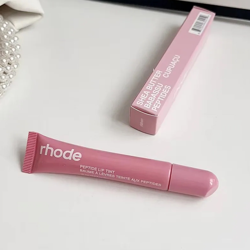 RHODE Makeup Lip Gloss Lip Plumper Liquid Lipstick 10ml Toast Espresso Raspberry Jelly Bean peppermint glaze Lip balm Moisturize Shiny Glitter Lipglos